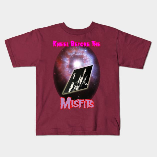 Kneel Before the Misfits Kids T-Shirt by Controlled Chaos